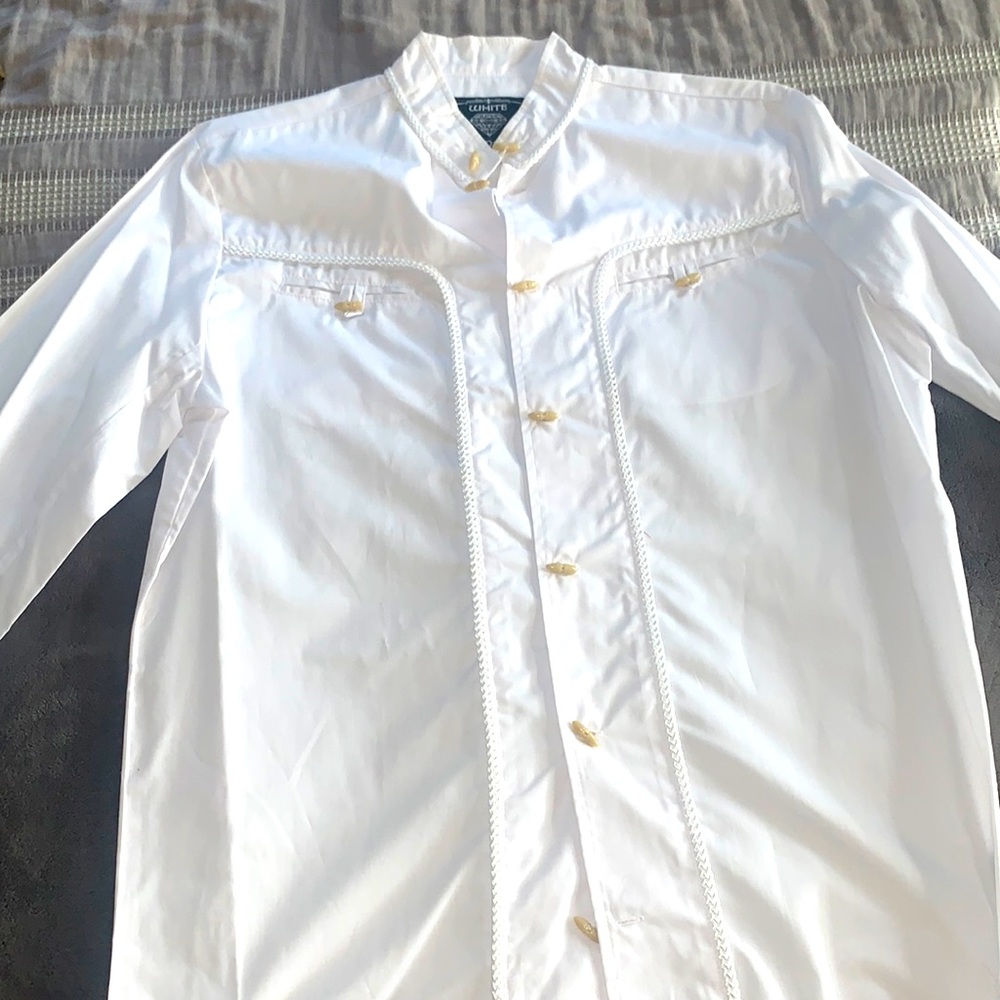 White Western Button Up